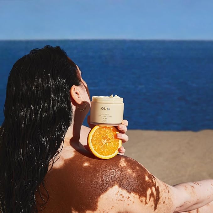 OUAI Body Cream, St. Barts - Hydrating Whipped Body Cream with Cupuaçu Butter, Coconut Oil and Squalane - Softens Skin and Delivers Healthy-Looking Glow - Sulfate-Free Skin Care (7.5 Oz)-FemmiqueWomen