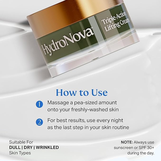 HYDRONOVA Anti-Aging Moisturizer Face Cream and Tighten and Lift Neck Cream - Facial Moisturizer for Women - Skin-Firming Wrinkle Formula with Retinol - PM Moisturizer for Face, Neck and Décolleté-FemmiqueWomen