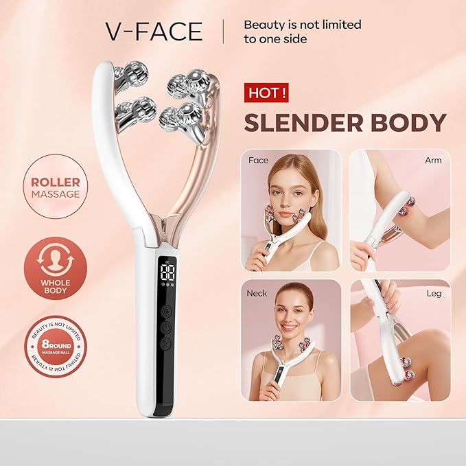 2025 New Microcurrent Facial Slimming Massager Red-Light-Therapy-for-Face and Neck,Vibrating Facial Massager with Thermals for Wrinkles, Double Chin,Firming and Lifting-FemmiqueWomen