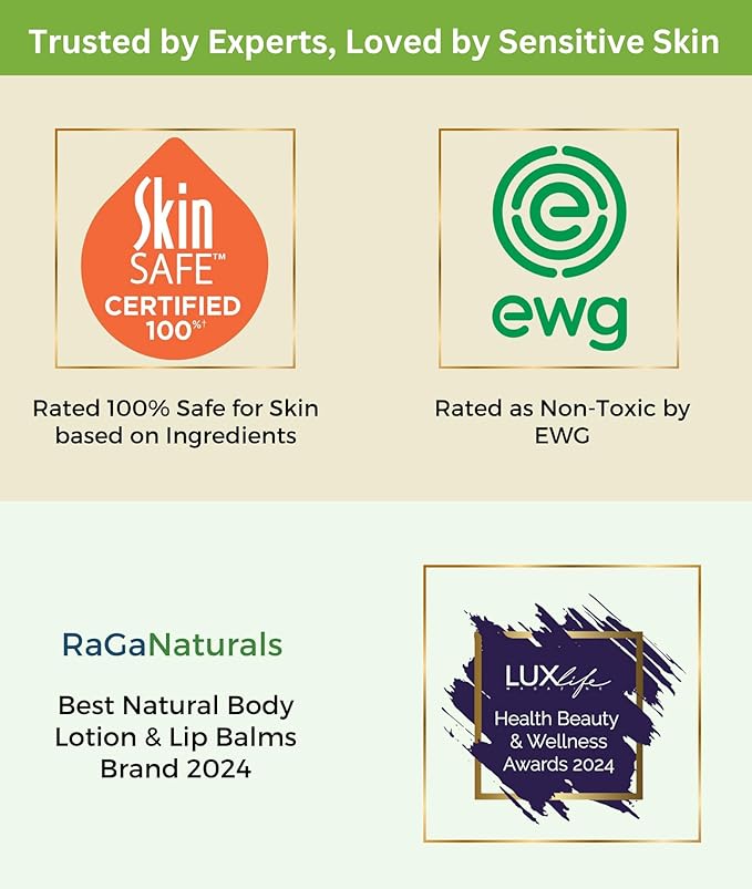 RaGaNaturals Natural Unscented Body Lotion for Dry Skin with Shea Butter and Vitamin E & B5 - Hydrating, Nourishing, Fragrance Free Hand Moisturizer With Organic Essence - For Women, Men, Kids - 8 Oz-FemmiqueWomen