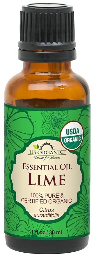 US Organic Lime Essential Oil - Certified Organic, Steam Distilled - W/Euro droppers (More Size Variations Available) (30 ml / 1 fl oz)-FemmiqueWomen
