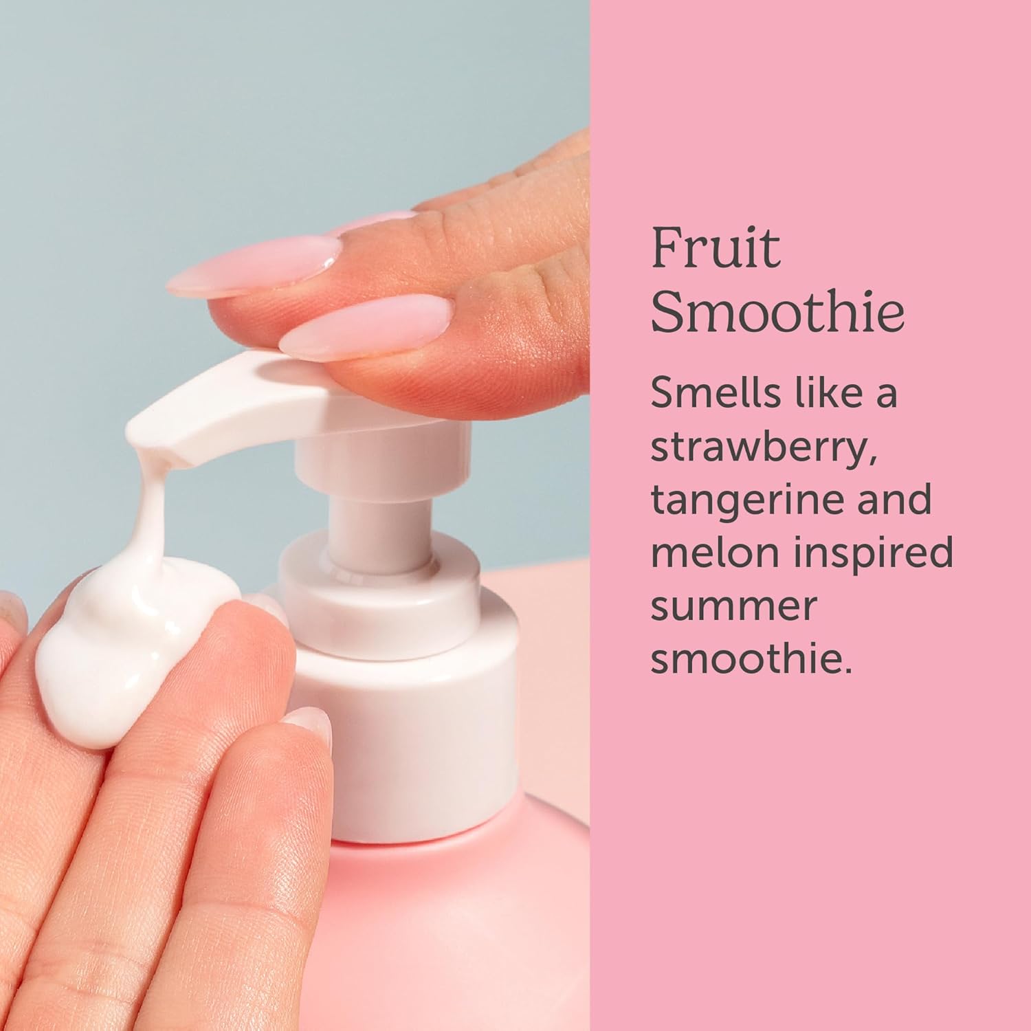 Nectar Life Exfoliating & Moisturizing Hand Wash, Volcanic Pumice for Hand Scrub, Shea Butter Softens Hands, Clean Vegan Ingredients, Fruit Smoothie Scent-FemmiqueWomen