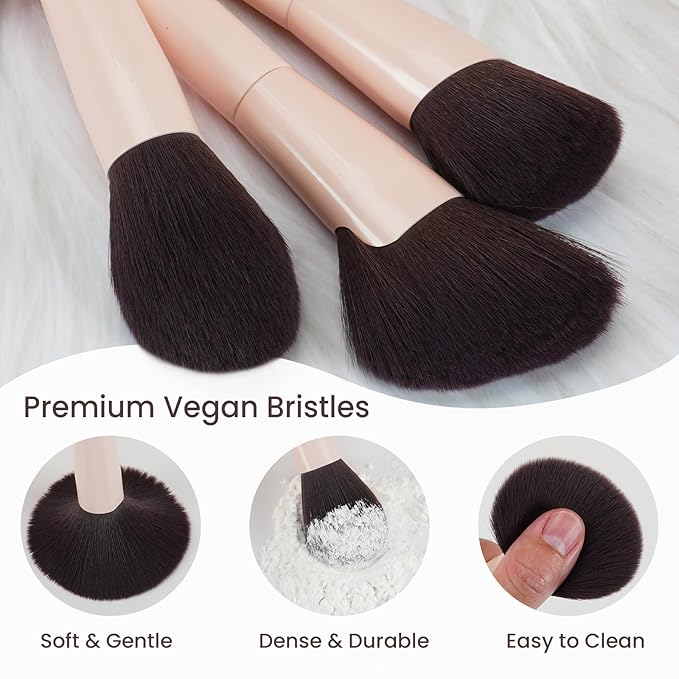 Makeup Brushes 10Pcs Professional Makeup Brush Set Foundation Contour Concealer Blush Highlight Powder Blending Eye Shadow Brush-FemmiqueWomen