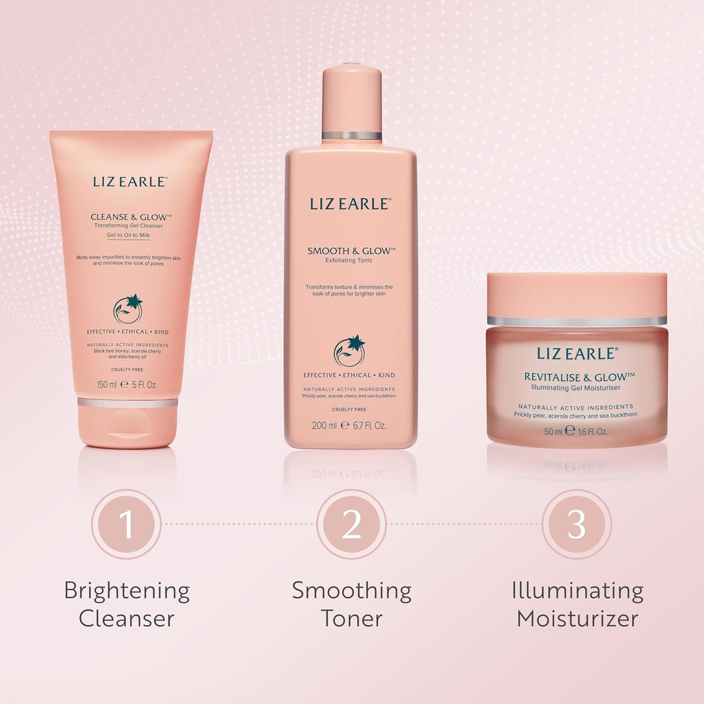 Liz Earle Cleanse & Glow Transforming Gel Cleanser - Gentle Cleanser Face Wash & Makeup Remover - Helps Minimize the Appearance of Pores and Reveals Luminous, Glowing Skin (150ml)-FemmiqueWomen