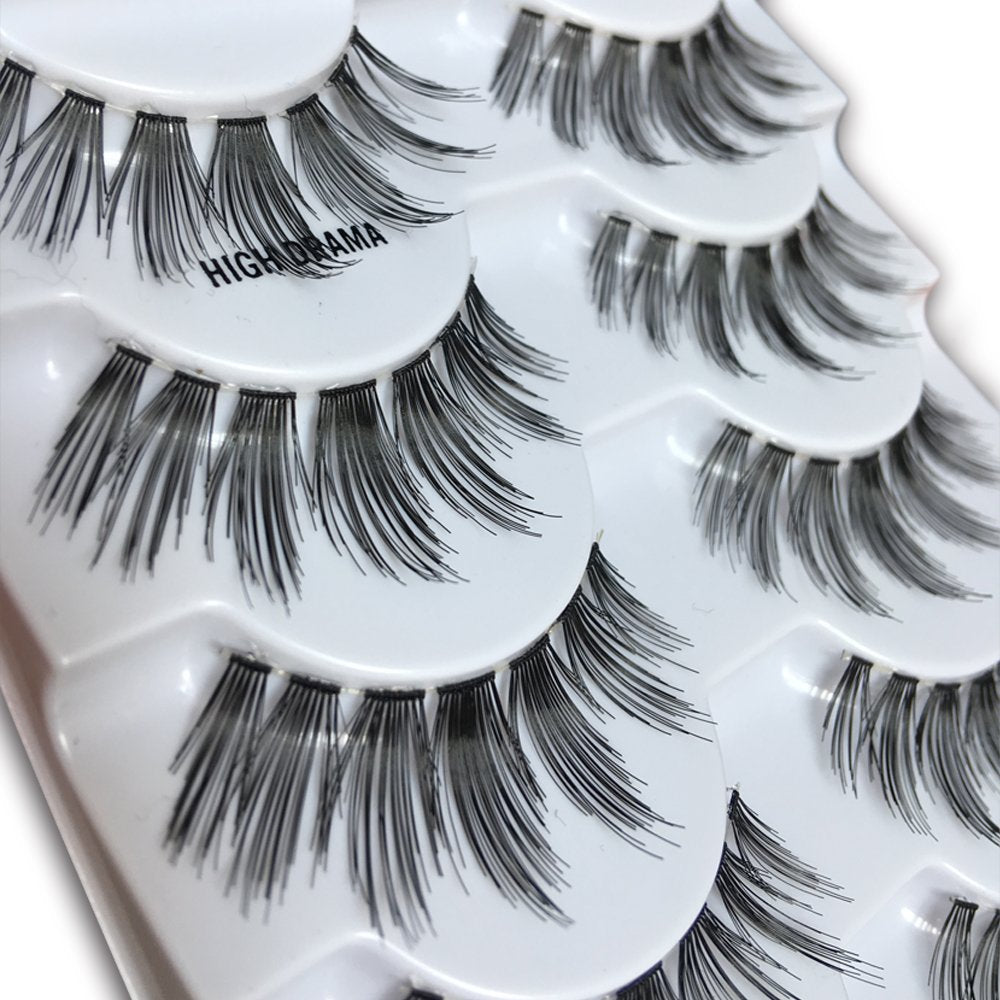 JIMIRE HELLO BEAUTY Multipack High Drama 615 Eyelashes Manga Anime Lashes 5 Pairs Pack-FemmiqueWomen
