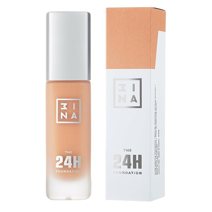 3INA The 24H Foundation 609-24H Light Pink Cream, 1.01 Oz - Medium To High Buildable Coverage, Smooth Matte Finish, Cruelty Free, Vegan, Waterproof-FemmiqueWomen