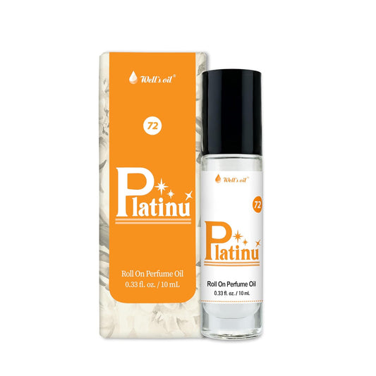 Well's Oil Roll-On Perfume Oil (Platinu) | Spicy Floral Notes | Long-Lasting | Paraben-Free | 0.33 Fl Oz / 10 ml-FemmiqueWomen