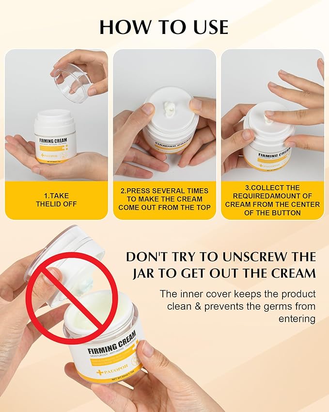 Neck Firming Cream with 3% Retinol - Hyaluronic Acid, Anti-Wrinkle Treatment, Skin Tightening Cream for Face, Neck, Chest & Décolleté-FemmiqueWomen