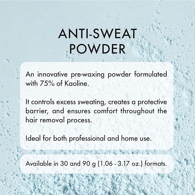 Italwax Help Line Anti-Sweat Powder 1.06 oz (30g) – Soothing Kaolin Formula – Prepares Skin for Waxing – Controls Moisture – For Professional and Home Use-FemmiqueWomen