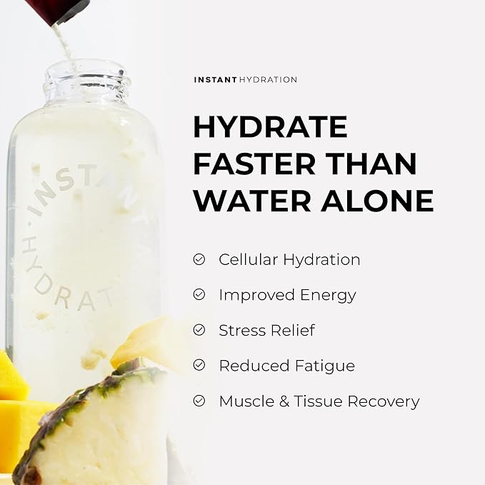 Instant Hydration Electrolytes Powder Packets - Mango Pineapple Drink Mix - Zero Sugar - Keto, Vegan, Gluten-Free, Non-GMO - Boost Recovery, Brain Health, Muscle & Tissue Support- 30 Sticks-FemmiqueWomen