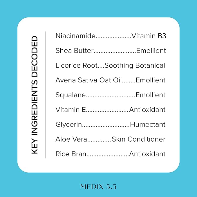 MEDIX Fragrance Free Niacinamide Face Moisturizer + Shea Butter Cream For Face & Body Lotion | Anti Aging Skin Care Firming Cream For Wrinkles, Dark Spots, Large Pores, 15 Fl Oz-FemmiqueWomen