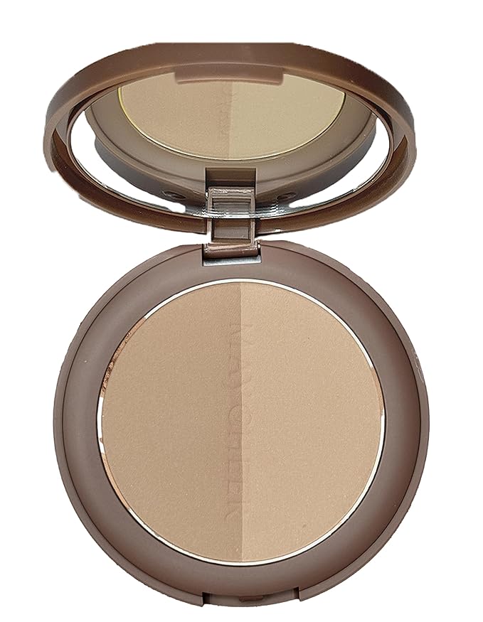 2 in 1 Contour Palette Face Sculpting Grey Contour Powder Palette Face Bronzer Makeup Contouring Palette with Mirror - Highly Pigmented Contour Shadow For Light Skin tone-FemmiqueWomen