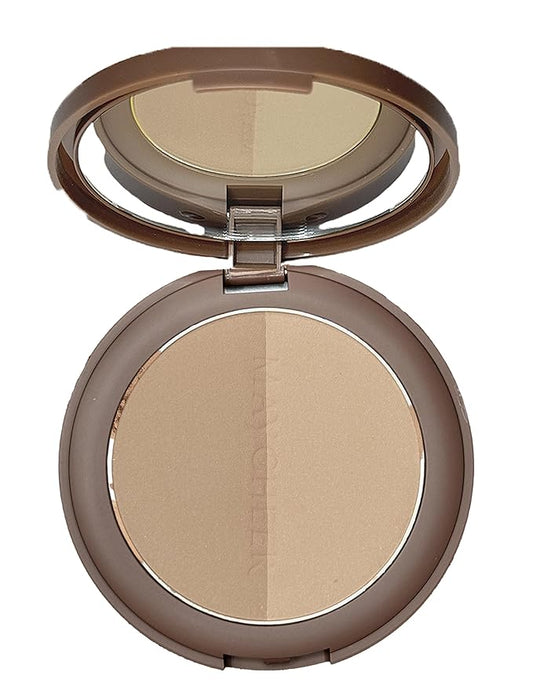 2 in 1 Contour Palette Face Sculpting Grey Contour Powder Palette Face Bronzer Makeup Contouring Palette with Mirror - Highly Pigmented Contour Shadow For Light Skin tone-FemmiqueWomen