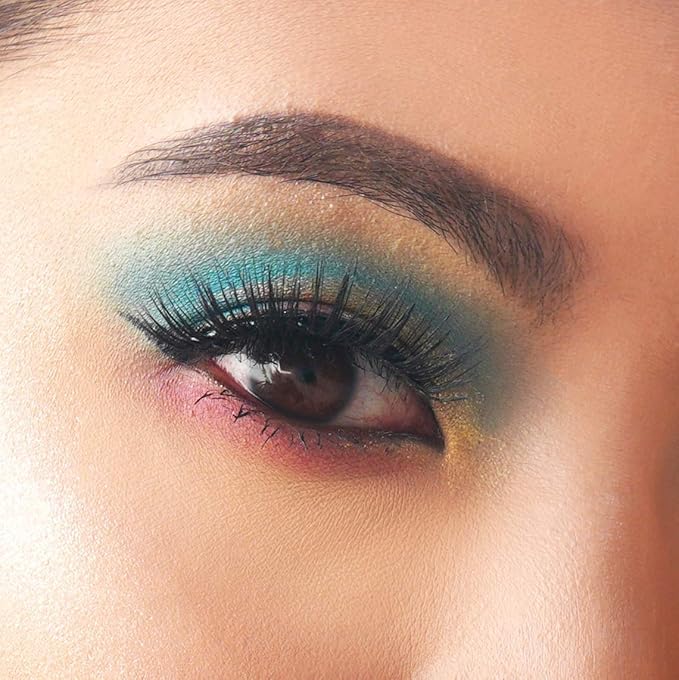 24 Shade Eyeshadow Palette Ibiza glamorous shimmers bold mattes strong pastel tones long lasting full pigment-FemmiqueWomen