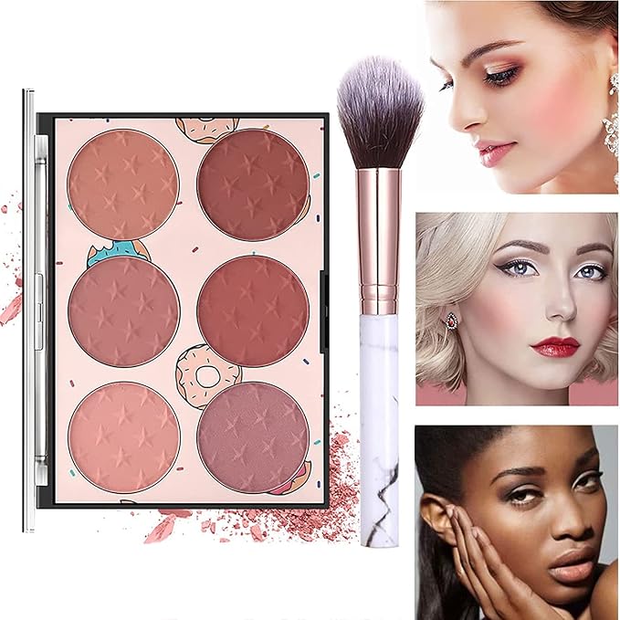 12-Color Pro Makeup Kit for Women - Eyeshadow, Foundation, Lipstick, Blush, Brushes, Eyeliner Stamp-FemmiqueWomen