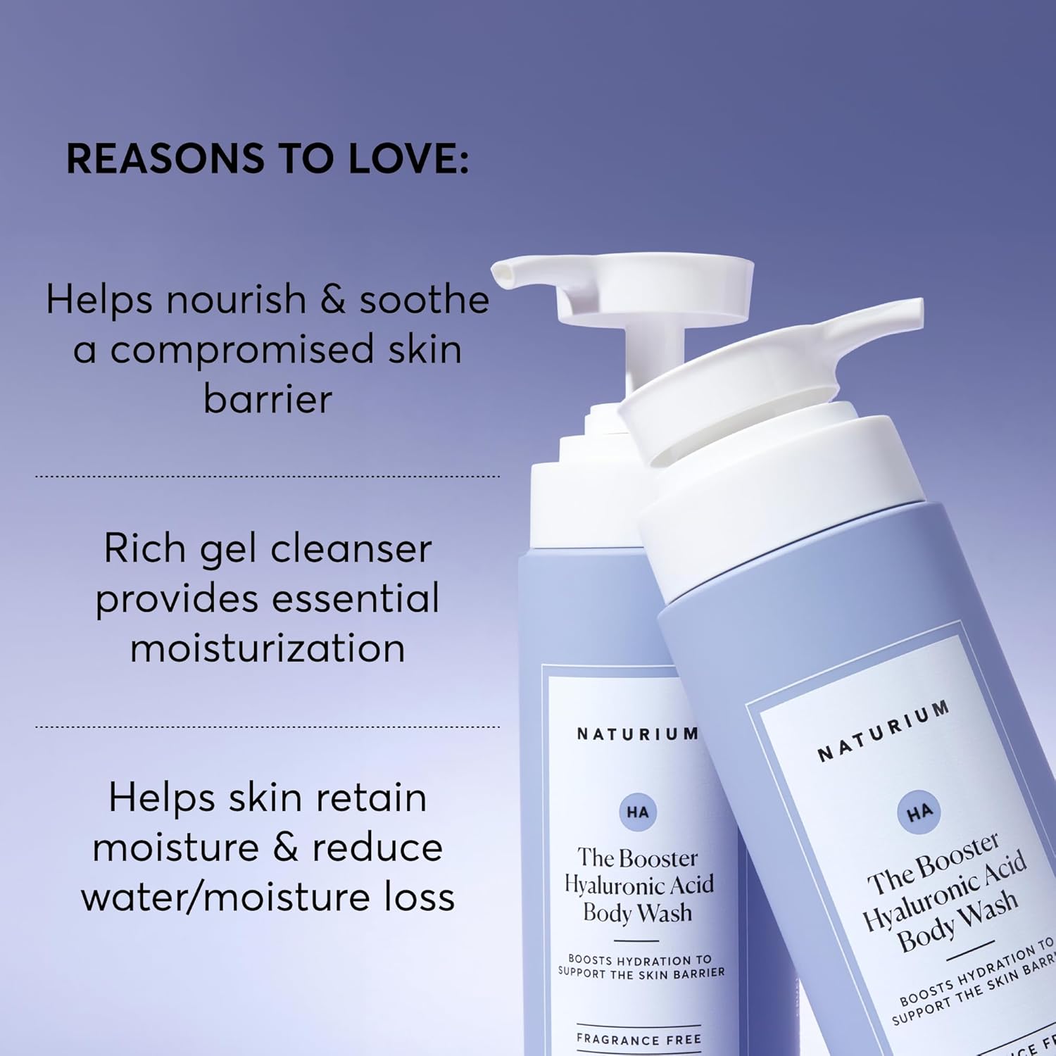 Naturium The Booster Hyaluronic Acid Body Wash, Hydrating & Moisturizing plus Minimizes Dryness, with Glycerin & Vitamin B5, 16.9 oz-FemmiqueWomen