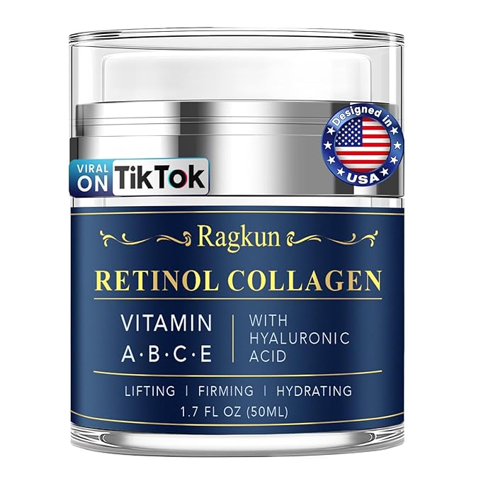 Retinol Cream for Face, Collagen Neck Creams for Tightening and Firming, Anti Aging Day & Night Facial Moisturizer for Women & Men, Instant Face Lift Wrinkle Cream 1.7 fl. oz.-FemmiqueWomen