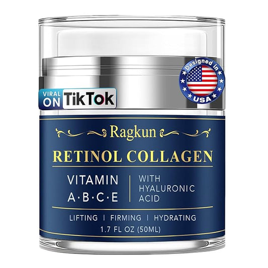 Retinol Cream for Face, Collagen Neck Creams for Tightening and Firming, Anti Aging Day & Night Facial Moisturizer for Women & Men, Instant Face Lift Wrinkle Cream 1.7 fl. oz.-FemmiqueWomen