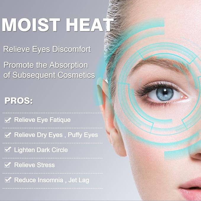 15PCS Steam Eye Mask, No Scent, Self-Heating Eye Mask, Eye SPA Mask, Relieve Eye Strain Fatique, Dark Circles, Puffiness(15pcs)-FemmiqueWomen