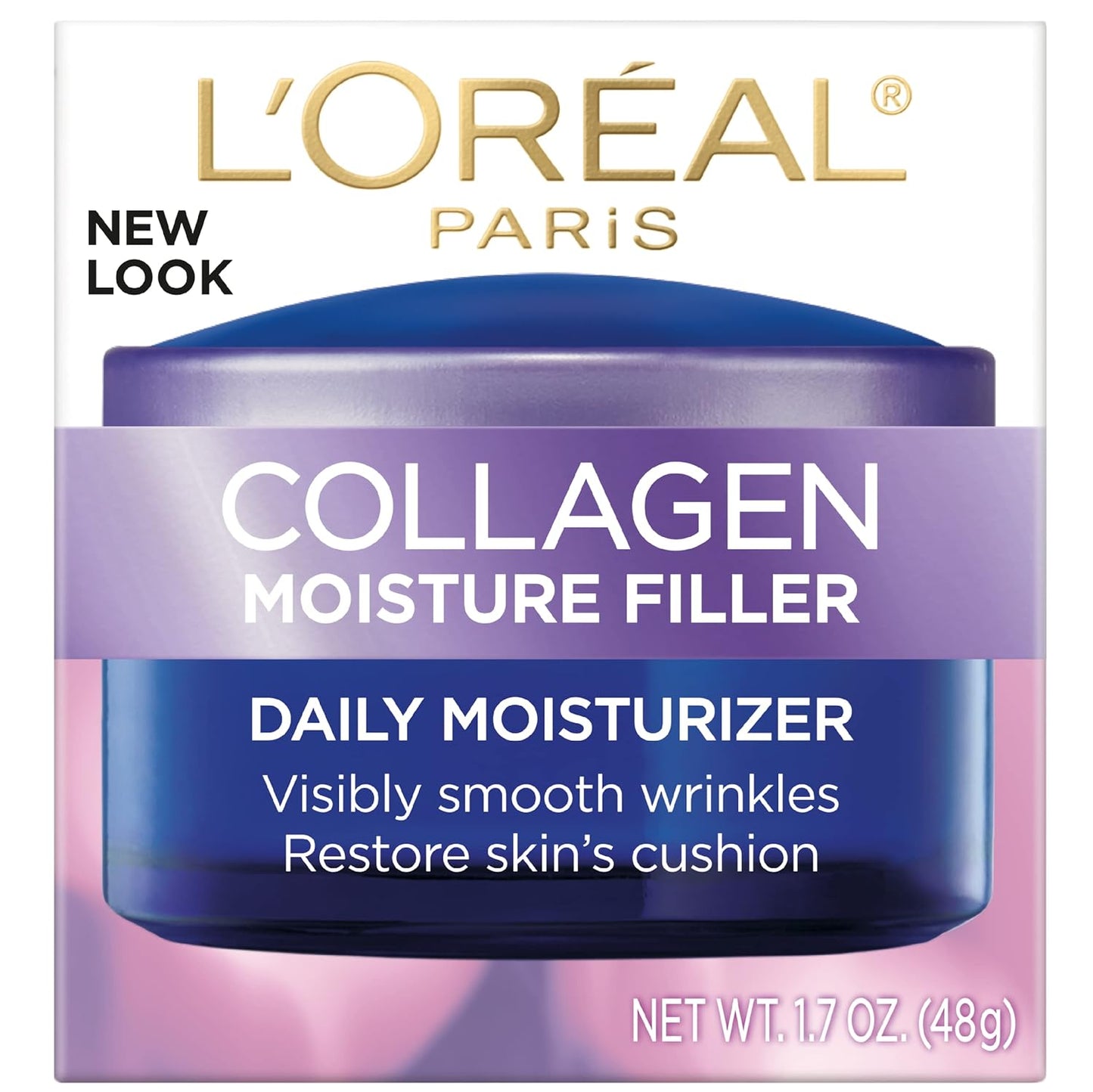 L’Oreal Paris Collagen Daily Face Moisturizer, Anti Aging Face Cream to Reduce Wrinkles and Provide Intense Hydration, 1.7 oz-FemmiqueWomen
