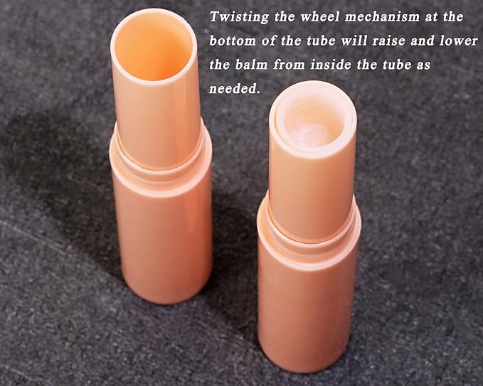 0.14oz Empty Flavored Lip Balm Container Tubes Plastic Homemade Moisturizing Lip Stick with Caps Bulk Fit for Women Adult DIY Making Supplies, 25 Count (Pink)-FemmiqueWomen