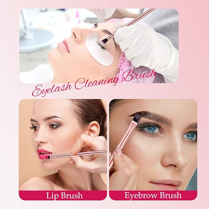 6 Pcs Eyeshadow Smudge Brush 2-in-1 Eyeshadow 2 Double Ended Make Up Brush Concealer Cosmetics Under Eye Small Soft Firm Pointed Foundation Makeup Applicator for Blending Eye Shadow Liner-FemmiqueWomen