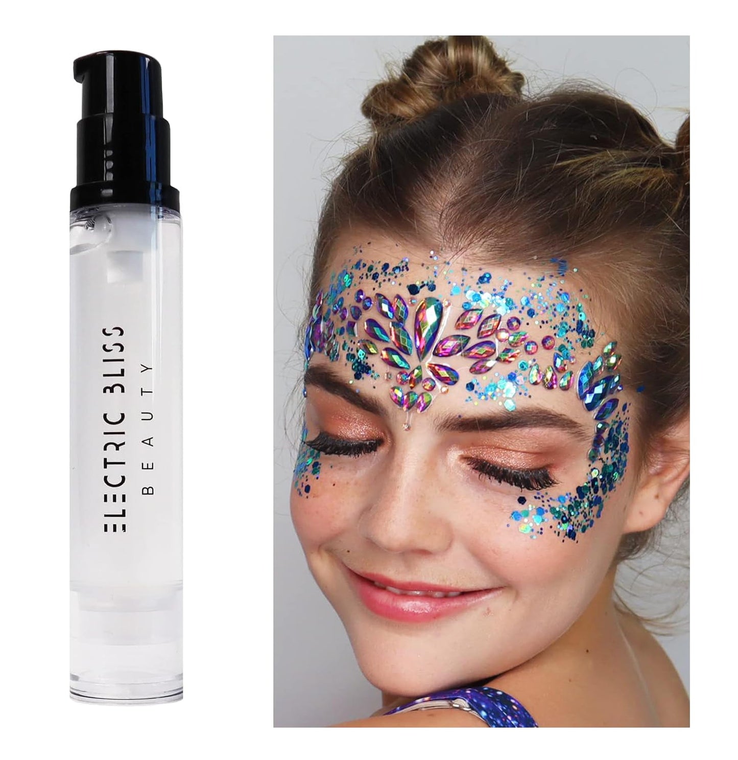 10 ML Quick Dry - Cosmetic Glitter Glue - Electric Bliss Beauty - Face & Body Chunky Glitter Glue Adhesive Body Cosmetic Makeup-FemmiqueWomen