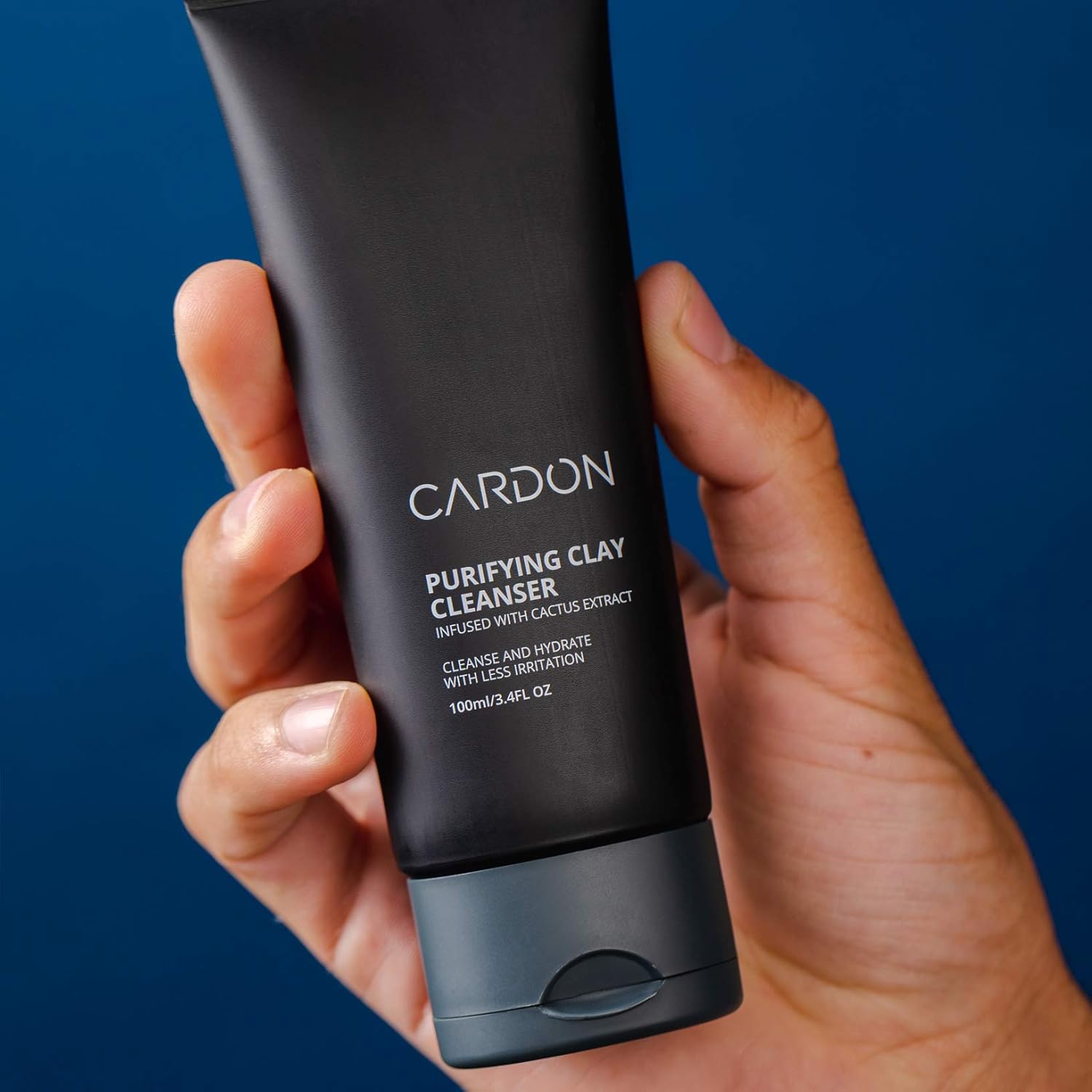 Cardon Mens PM Nighttime Skincare Set | Clay Face Wash Cleanser, 100ml + Repairing Hydro Boost Gel Moisturizer, 50ml | Made with Cactus Extract | Oily, Dry, or Sensitive Skin Type-FemmiqueWomen