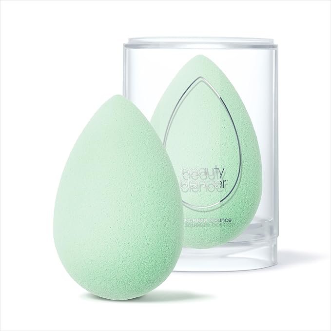 Beautyblender® | Mint Beauty Blender Makeup Sponge, Super-Soft Foam Easily Blends Foundations, Powders & Creams, Made in USA, Reusable, Washable, Streak Free Application, Vegan, Cruelty Free-FemmiqueWomen