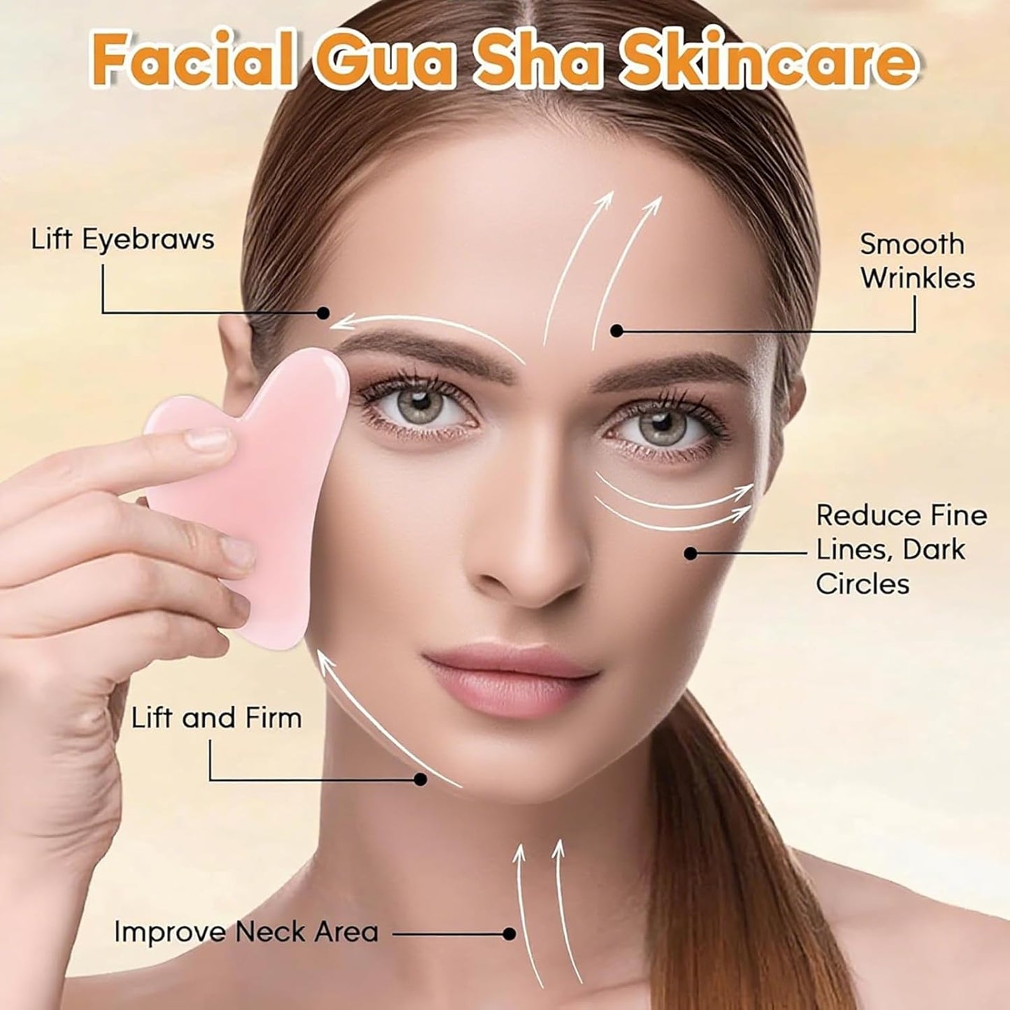 Vitamin E Rose Oil & Gua Sha Massage Tools Set, Gua Sha Oil for Face & Body, Organic Vitamin E Oil for Moisturizing and Hydrating, Anti Aging, Spa Gifts for Him Her-FemmiqueWomen