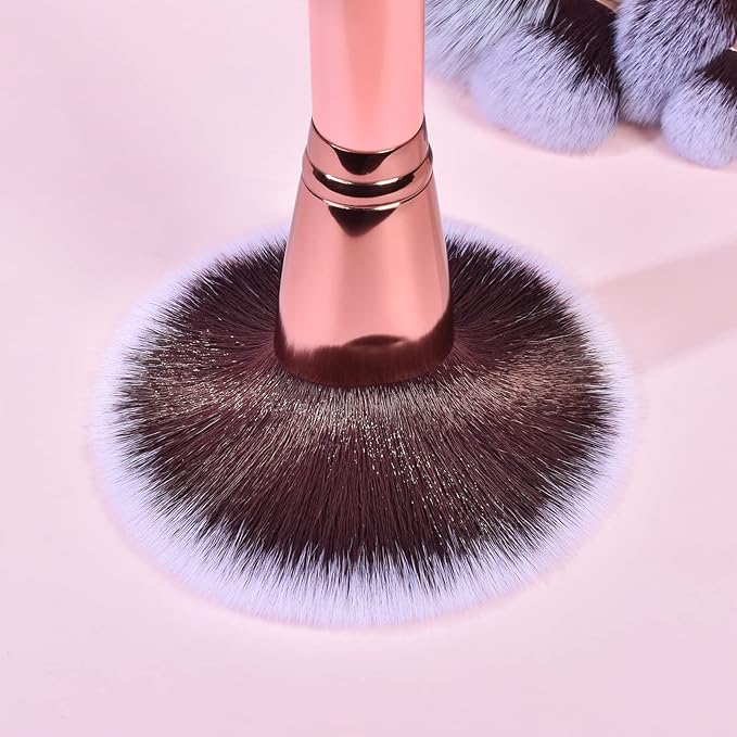 Bueart Design Labeled 30Pcs Professional Deluxe Makeup Brushes set with Extra large holder case for Foundation Face Blending Blush Concealers Eyeshadow-FemmiqueWomen