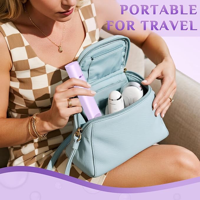 2025 New 2-in-1 Electric Bikini Trimmer for Women - Dual Head Electric Razor,Waterproof Painless Bikini Shaver, Pubic Hair Trimmer for Private Area & Body Hair, Purple-FemmiqueWomen