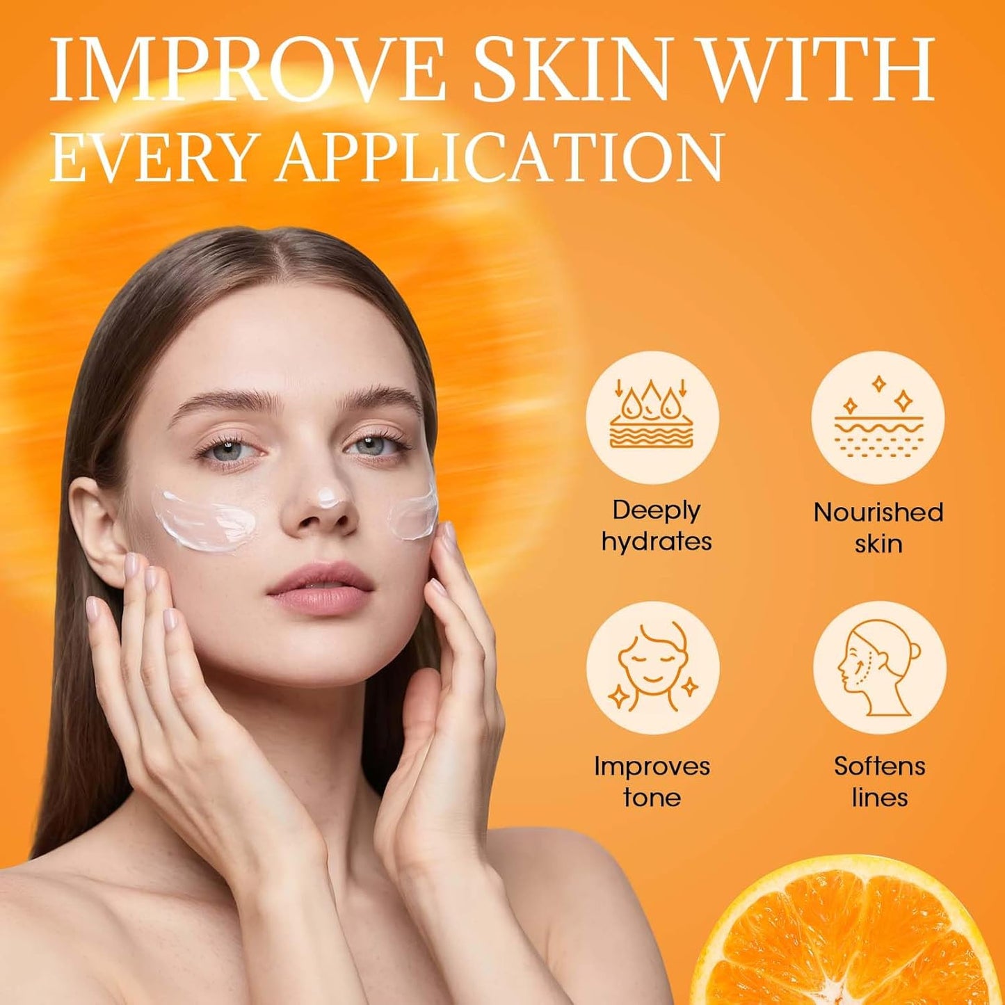 MQ Vitamin C Cream Visibly Brightening Body Lotion | Vitamin C Moisturizer Care Body Cream, Revitalizes Dull-Looking Skin, Promotes A Glowing Complexion-FemmiqueWomen