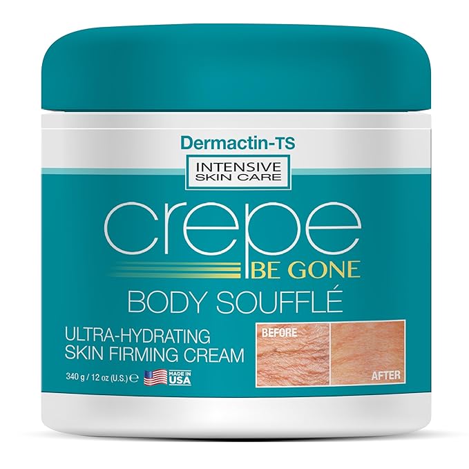 Crepe Be Gone Body Souffle Classic - Large 12 ounce - Ultra Hydrating Crepe Skin Firming Cream for Neck,Chest, Arms & Legs-FemmiqueWomen