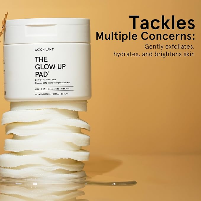 Rice Toner Pads Korean Skin Care Daily Exfoliating Pads for Face: THE GLOW UP Centella AHA PHA Niacinamide Brightening Toner for Mens Skincare, Facial Cleansing, Acne Pores, Dark Spots & Skin Radiance-FemmiqueWomen