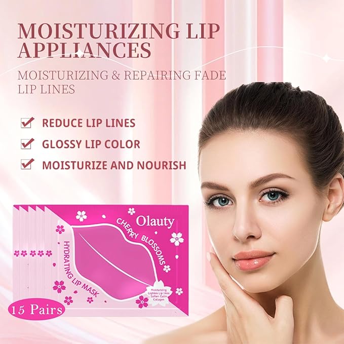 30 Pairs Lip Masks & Eye Mask, 24K Gold Gel Crystal Collagen Eye Patches for Puffy Eyes and Dark Circles Eyes, Effectively Nourishes the Lip & Eye Skin, Reducing Wrinkles and Fine Lines-FemmiqueWomen