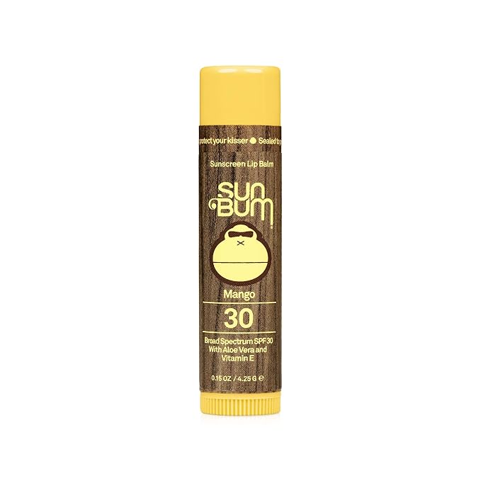 Sun Bum SPF 30 Sunscreen Lip Balm | Vegan and Cruelty Free Broad Spectrum UVA/UVB Lip Care with Aloe and Vitamin E for Moisturized Lips | Mango Flavor |.15 oz-FemmiqueWomen