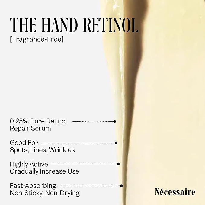 Nécessaire The Hand Duo – The Hand Cream + The Hand Retinol Treatment Holiday Gift Set for Dry Hands – Daily Moisture + Nighttime Repair with Ceramides, Peptides & Retinol – 2 x 2.5 oz