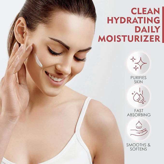 Hydrating Vegan Moisturizer with Vitamin E, Gotu Kola, and Pineapple – Age-Defying Face Cream for All Skin Types – Classic Moisturizer (16 oz)-FemmiqueWomen