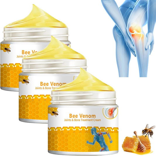 3 PCS Bee Venom Joint and Bone Therapy Cream, New Bee Venom Gel, Specializes in Muscle Soothing, for All Parts of The Body, for Men & Women-FemmiqueWomen