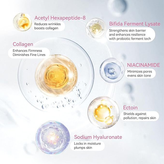 ISTON Bio-Collagen Face Mask,Overnight Revitalizing Hydrating Face Mask for Glowing Skin | Visible Firming, Deep Hydration & Refined Pores | Peptides, NMN & Hyaluronic Acid Masks For All Skin Type-FemmiqueWomen