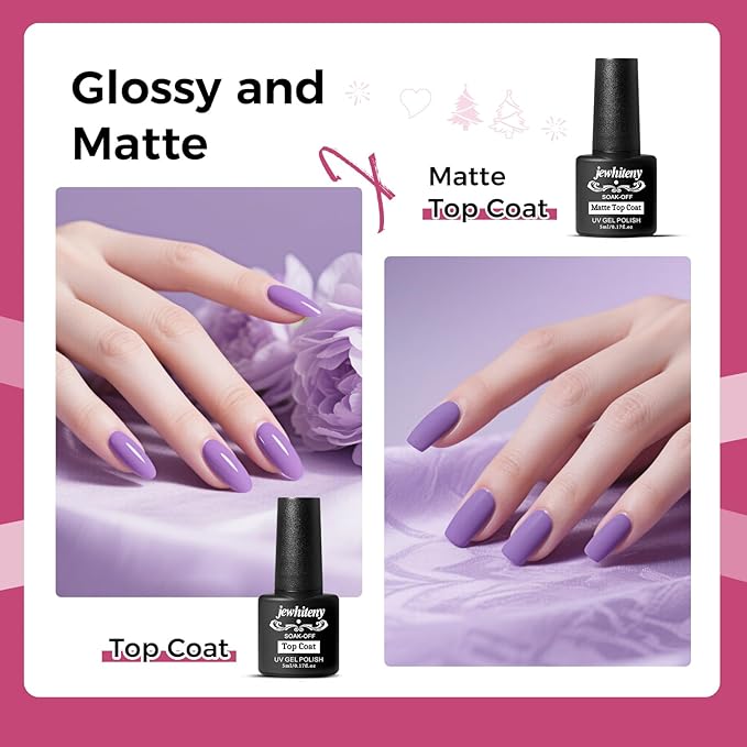 JEWHITENY 28 Colors Poly Nail Gel Kit with Base Top Coat Purple Blue Yellow Nude Pink Glitter Shades Quick-Dry for Beginners DIY Need U V Lamp Curing-FemmiqueWomen