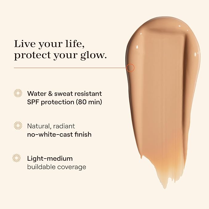 Live Tinted Hueguard Skin Tint SPF 50 - Tinted Mineral Sunscreen with Light-Medium Buildable Coverage With a Hydrating and Radiant Finish - Water and Sweat Resistant, 1.35 fl oz - Shade 09-FemmiqueWomen