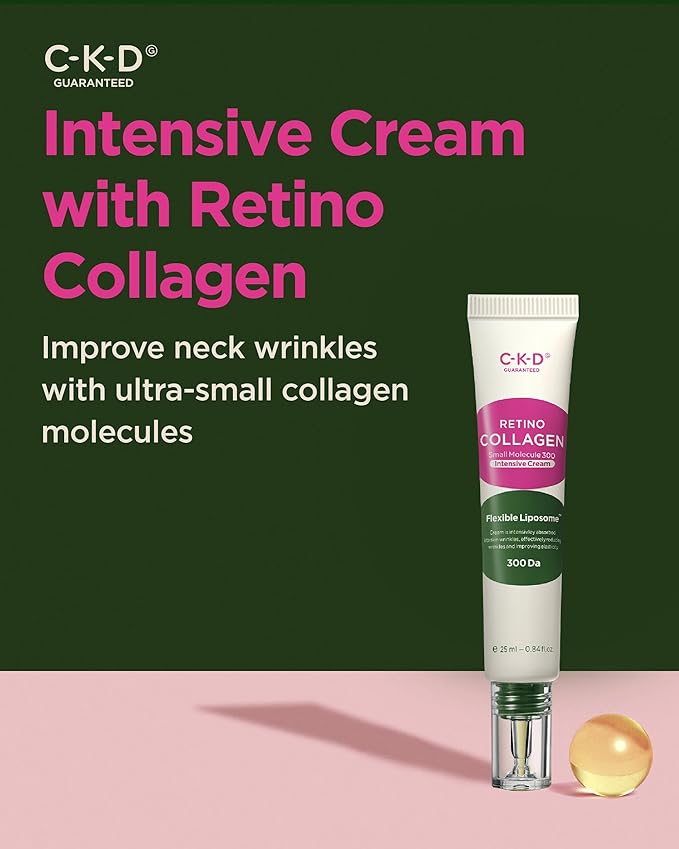 CKD Retino Collagen Intensive Cream - Retinal Spot Collagen Cream for Fine Lines, Deep Wrinkles, and Sagging Reduction. Anti-Aging and Youthful Skin. Korean Skin Care. 0.84 fl oz-FemmiqueWomen
