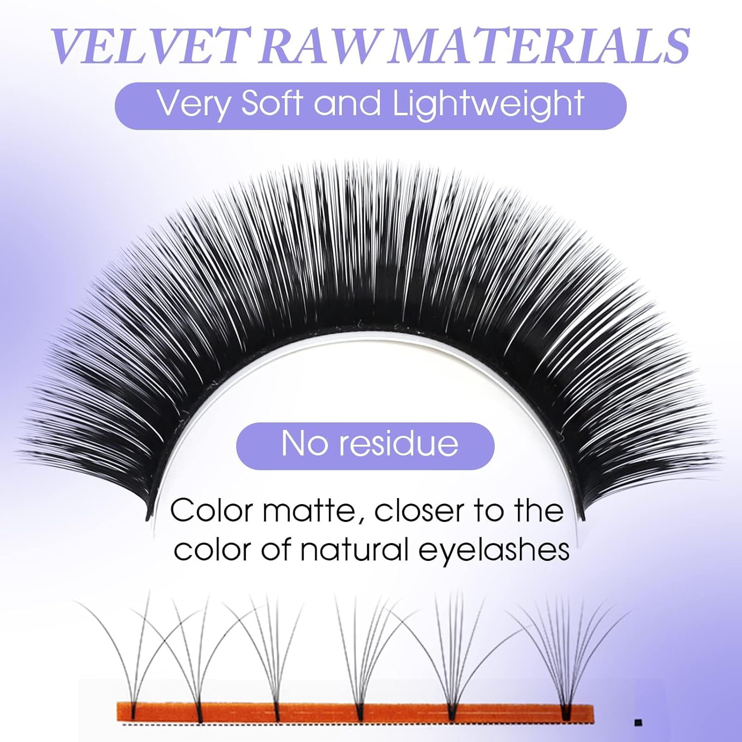 Easy Fan Volume for Lash Artists: Wendy, Handmade Fans for Eyelash Extensions, Self Fanning, Blooming, B-KH, Black, D-0.05-15-FemmiqueWomen