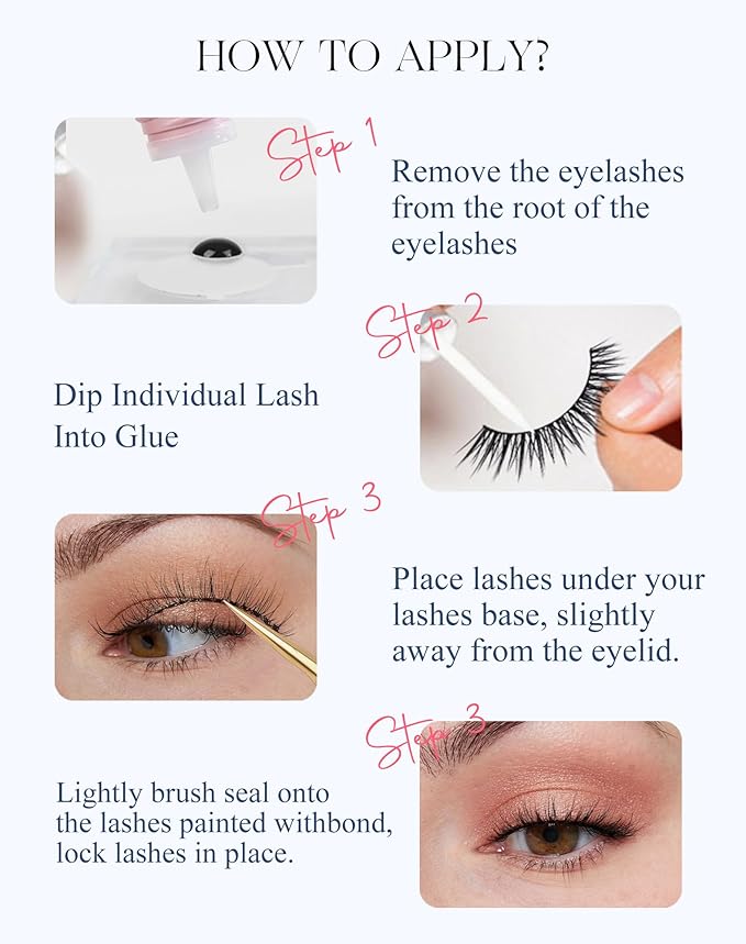 Lashes Short Natural Everyday Wispy Eyelashes Clear Band Flared Strip Eyelash Soft Lash Fluffy Pack 7 Pairs SF-09-FemmiqueWomen
