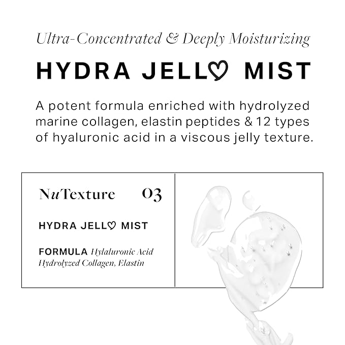 Jelloskin Hydra Jell Face Mist by AVA x NuTexture Hydrating Face Spray with Collagen, Hyaluronic Acid, Vitamin C & E-FemmiqueWomen