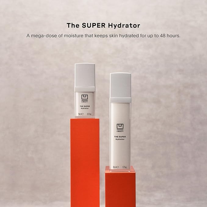 U Beauty The SUPER Hydrator Hyaluronic Acid Moisturizing Cream - Mega-Dose Skin Hydrator with Peptides and Grapeseed Oil for Supple, Smooth, and Softer-Looking Skin For Up To 48 Hours - 1.7 fl oz-FemmiqueWomen