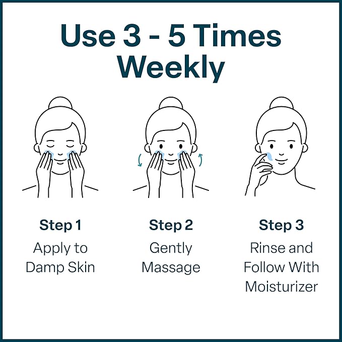 QRxLabs Glycolic Acid Face Wash – Gentle Exfoliating Gel Cleanser for Smoother Looking Skin – Helps Improve Texture & Hydration – Ideal for Blemish-Prone Skin and Ingrown Hairs – 6 oz-FemmiqueWomen