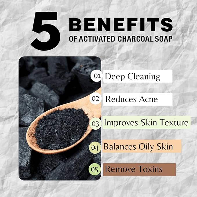 One With Nature Dead Sea Soap 7oz Variety 3Pk-Dead Sea Mud, Activated Charcoal, and Dead Sea Salt-Detoxifying and Exfoliating Soap Bars with Dead Sea Salt for Face & Body, for Men & Women-FemmiqueWomen